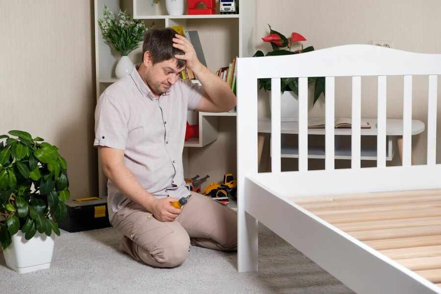 Assembling a children's bed