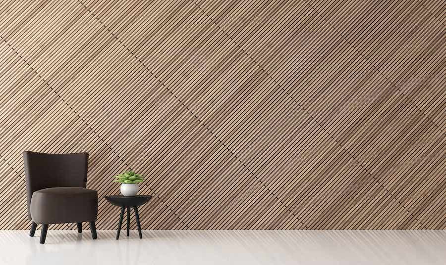 Installation of laminate flooring on a wall