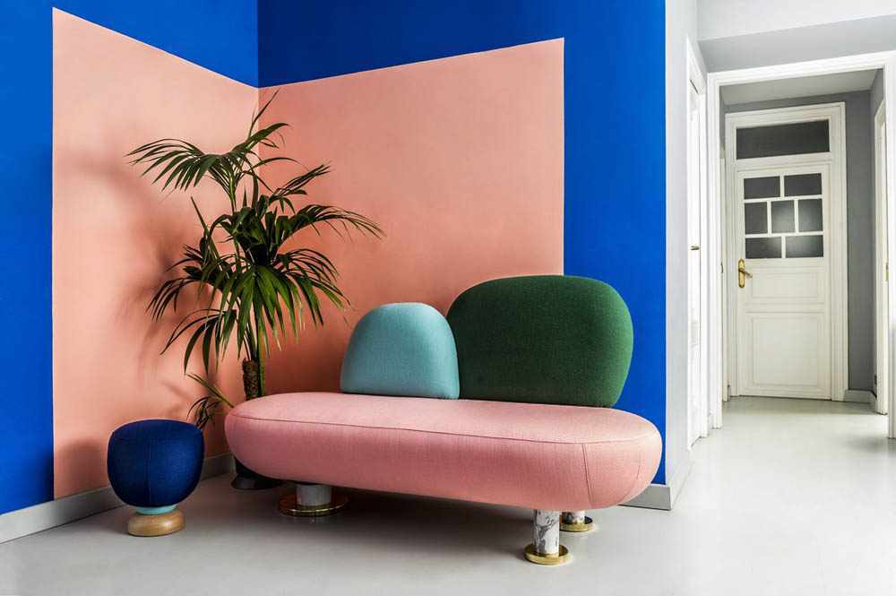 Pittura al lattice in due colori