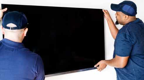 Installazione TV a parete