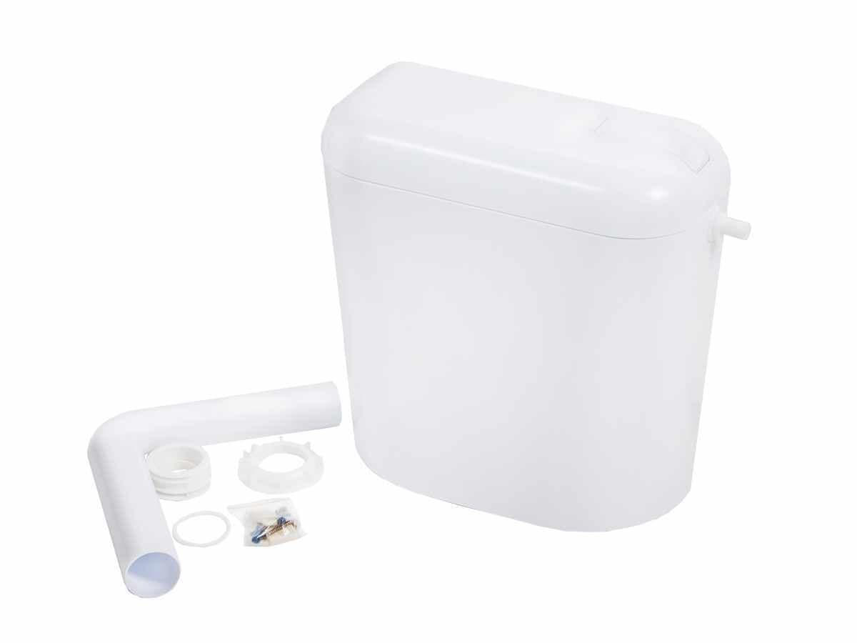 Installation of a plastic cistern